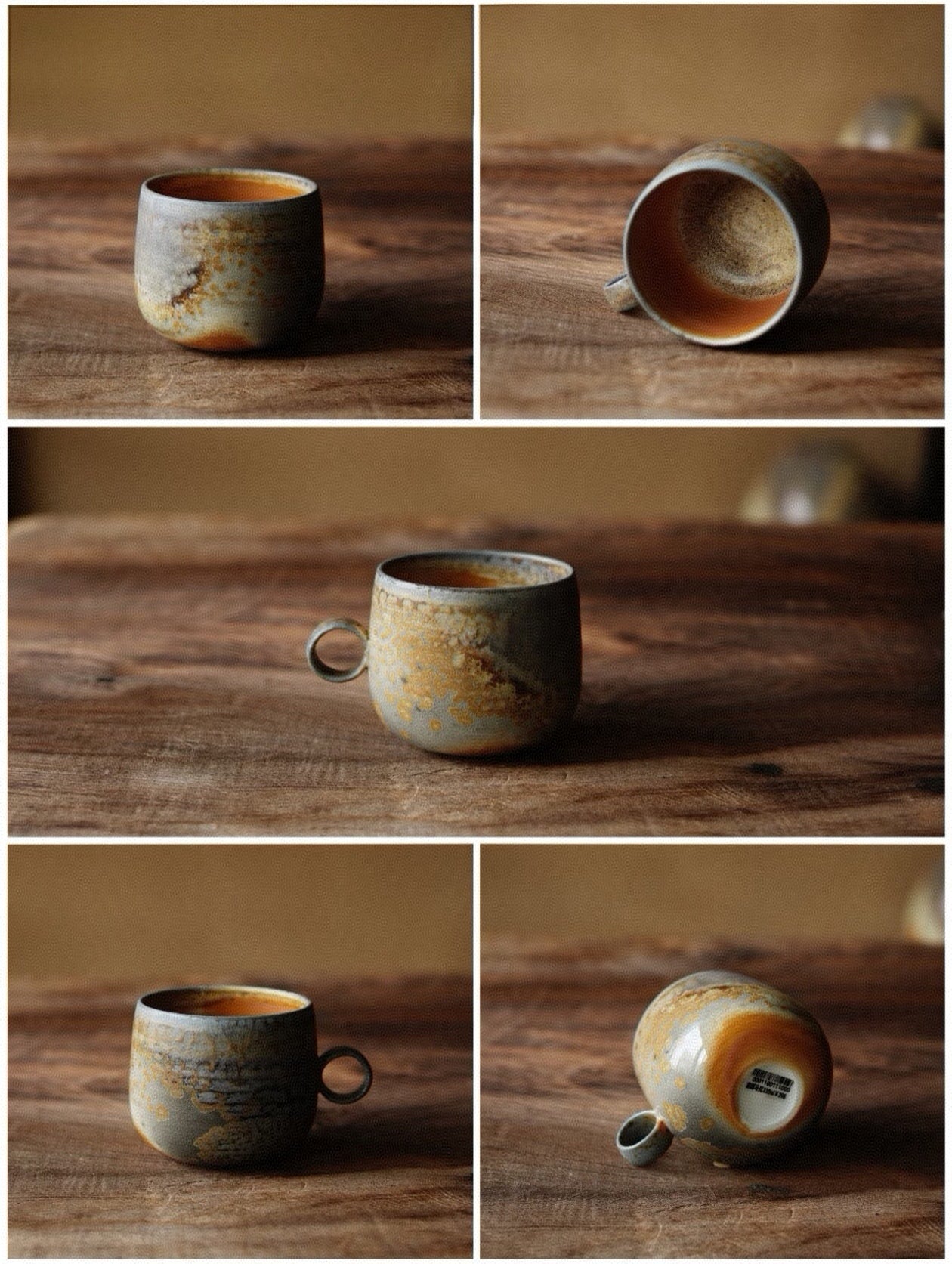 Kilnora Kyūshō Wabi-Sabi No. 31 wood-fired mug 180 ml with balanced form and ash glaze.