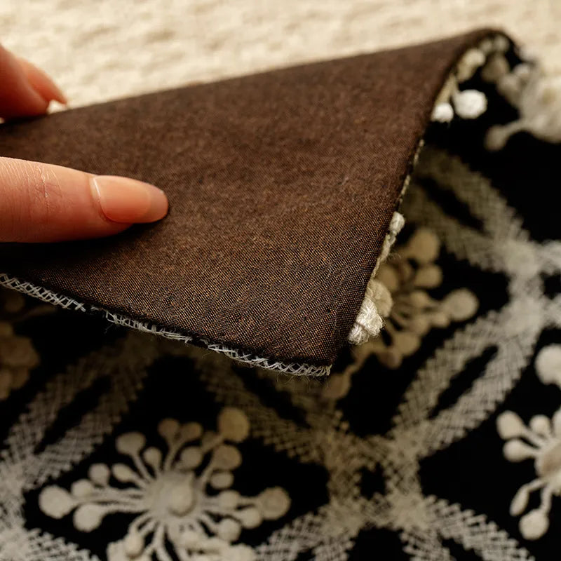 Handcrafted Sea Anemone Black Tea & Cup Mat