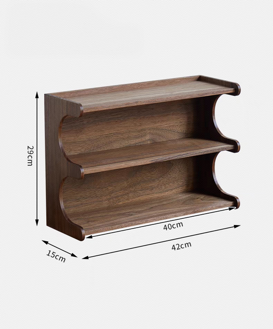 Retro Black Walnut Mug Organizer