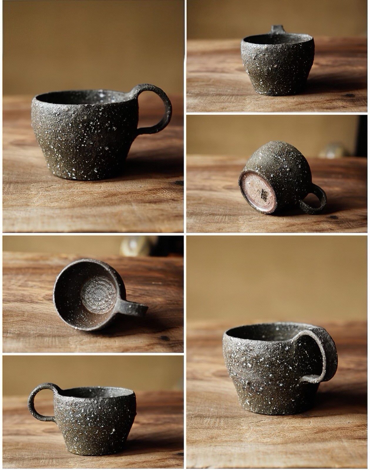 Kilnora Kyūshō Wabi-Sabi No. 14 Aether Voyage large mug 250 ml with bold wood-fired character.