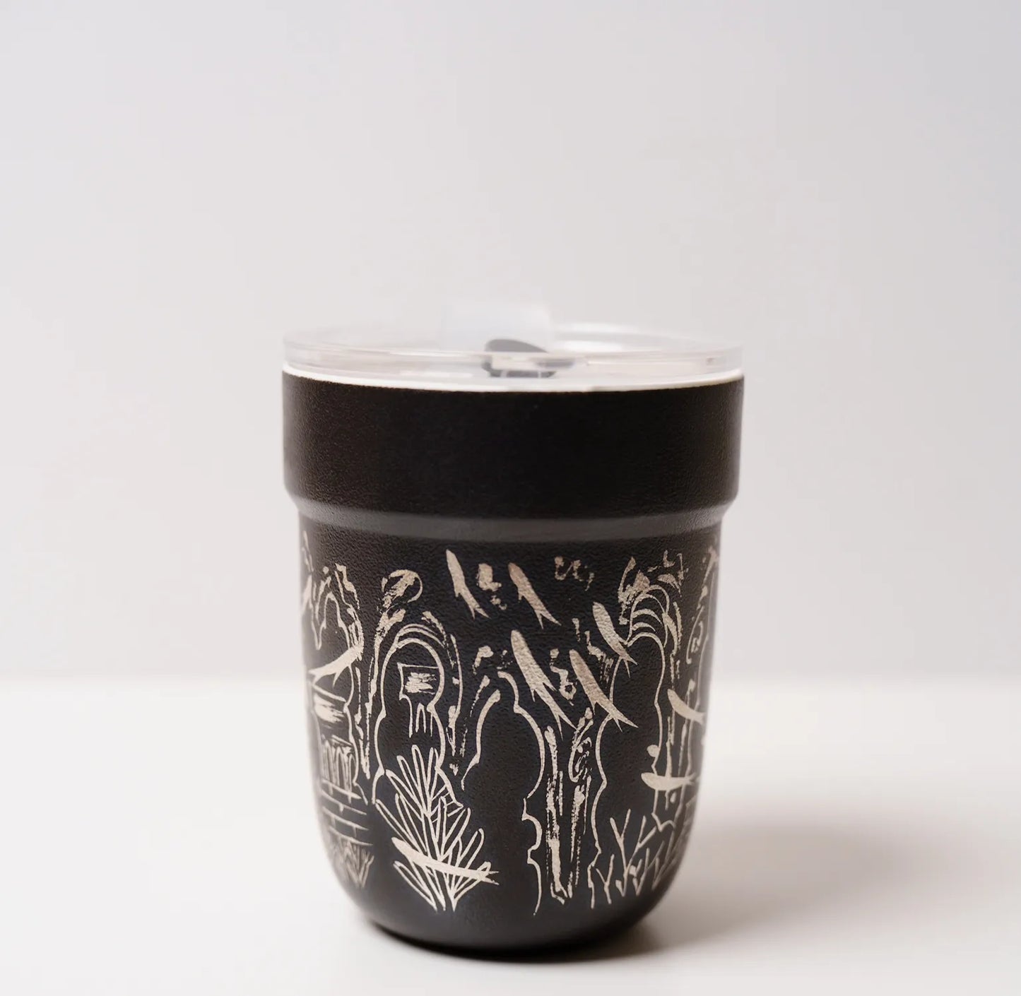 Kilnora Aokawa Chihiro Atlantis City porcelain cup with silver inlay cityscape design