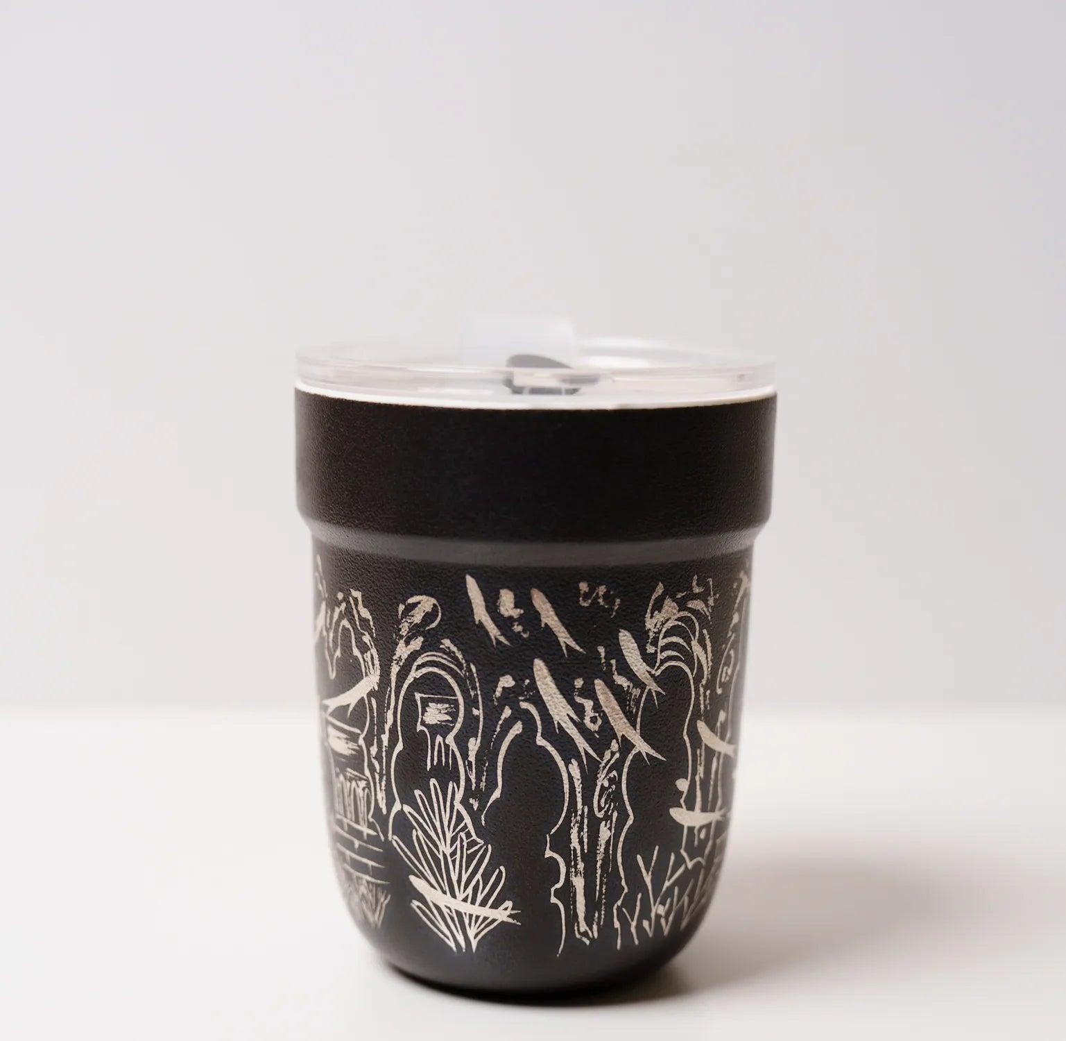 Kilnora Aokawa Chihiro Atlantis City porcelain cup with silver inlay cityscape design