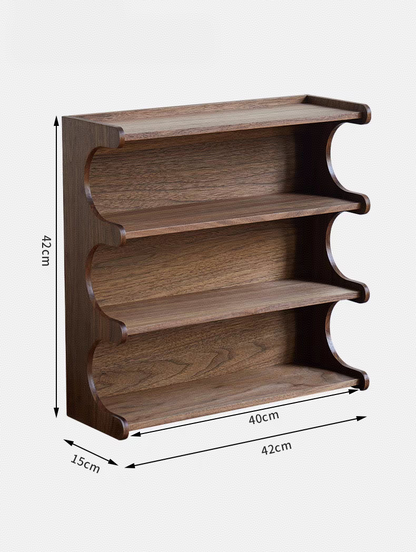 Retro Black Walnut Mug Organizer